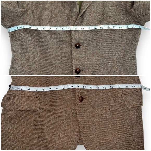Vintage Independent Harris Tweed Producers Mens Blazer Sports Coat Jacket Brown - Picture 7 of 11